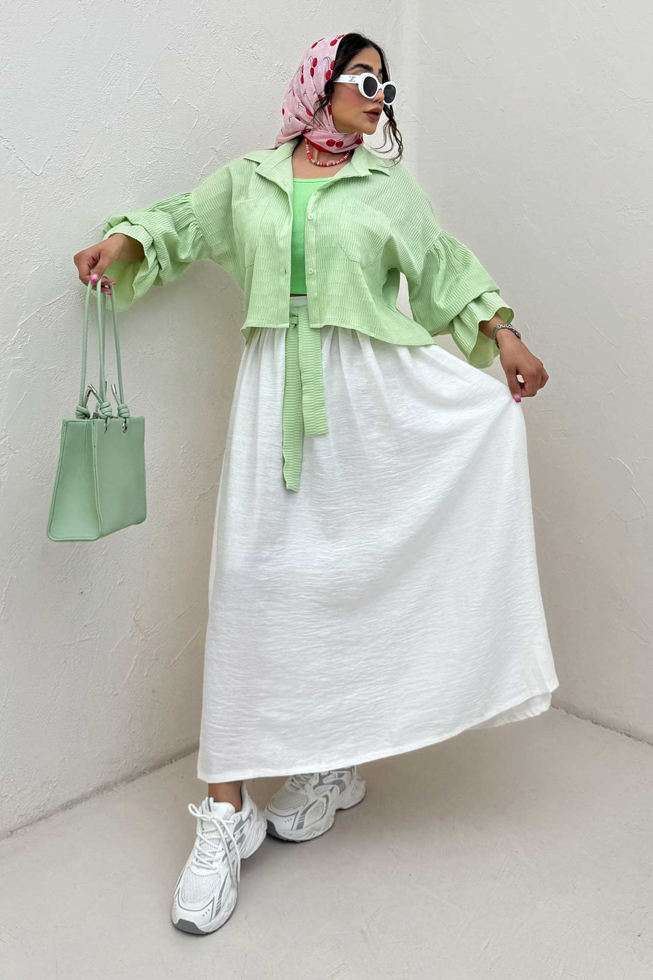 ست شومیز و دامن بلو مارین