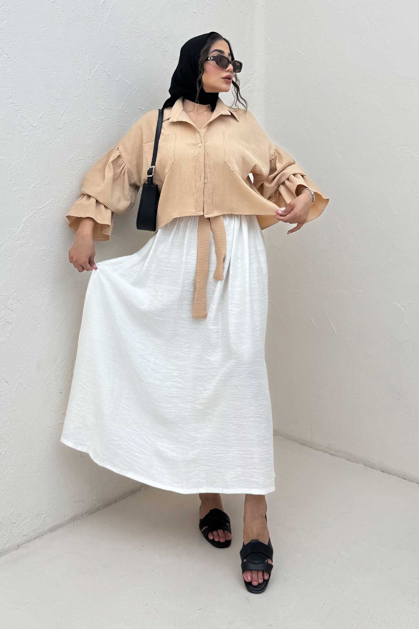 ست شومیز و دامن بلو مارین