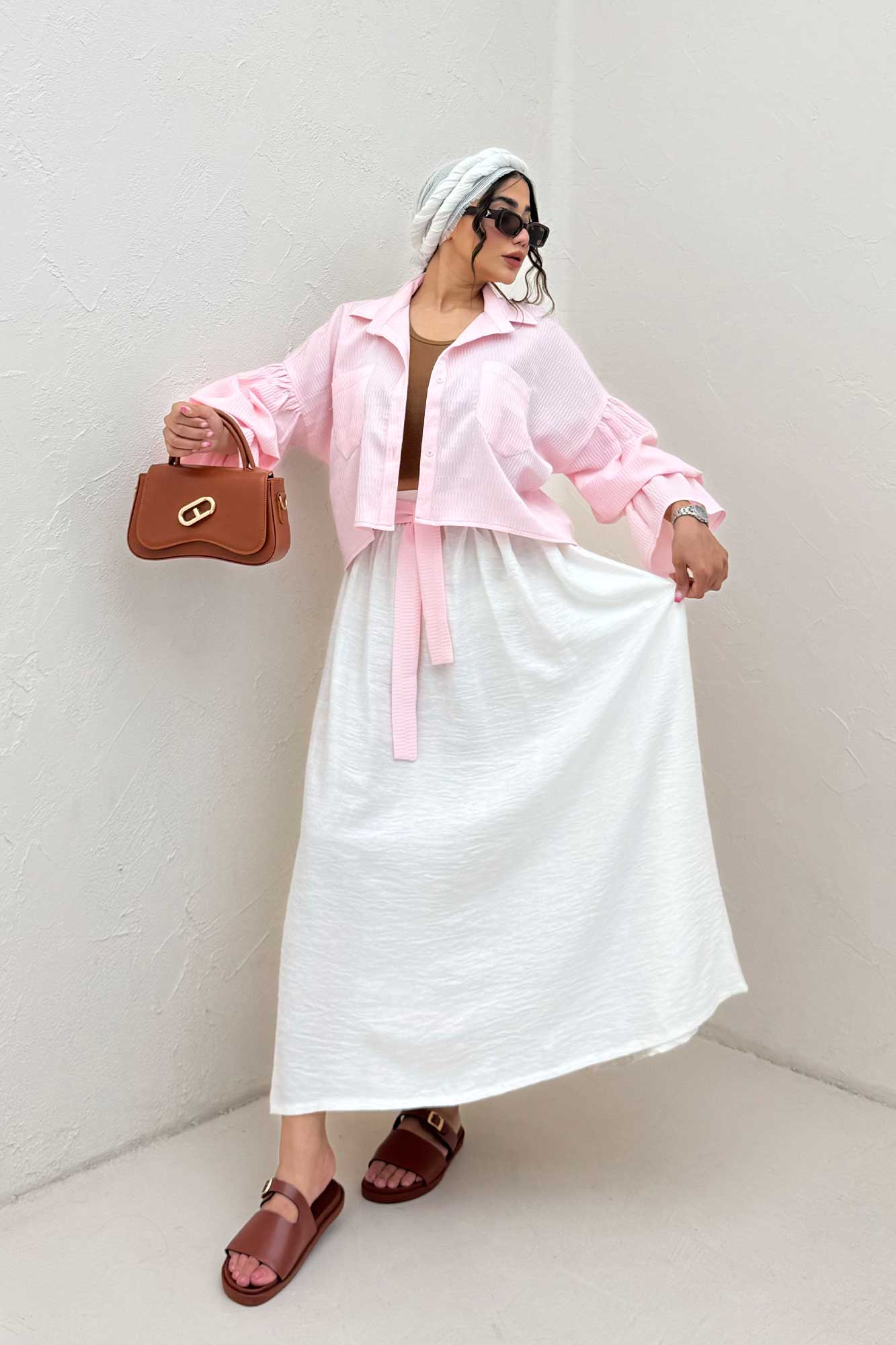 ست شومیز و دامن بلو مارین