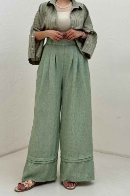 شلوار بگ لینن زارا دو پله