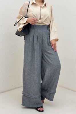 شلوار بگ لینن زارا دو پله