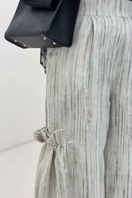 شلوار پرینتی بغل چین بامبو کد 6