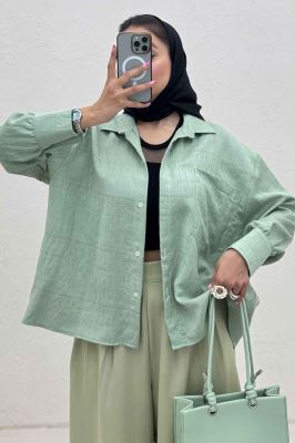 شومیز مانتویی PARRY پشت چین دار