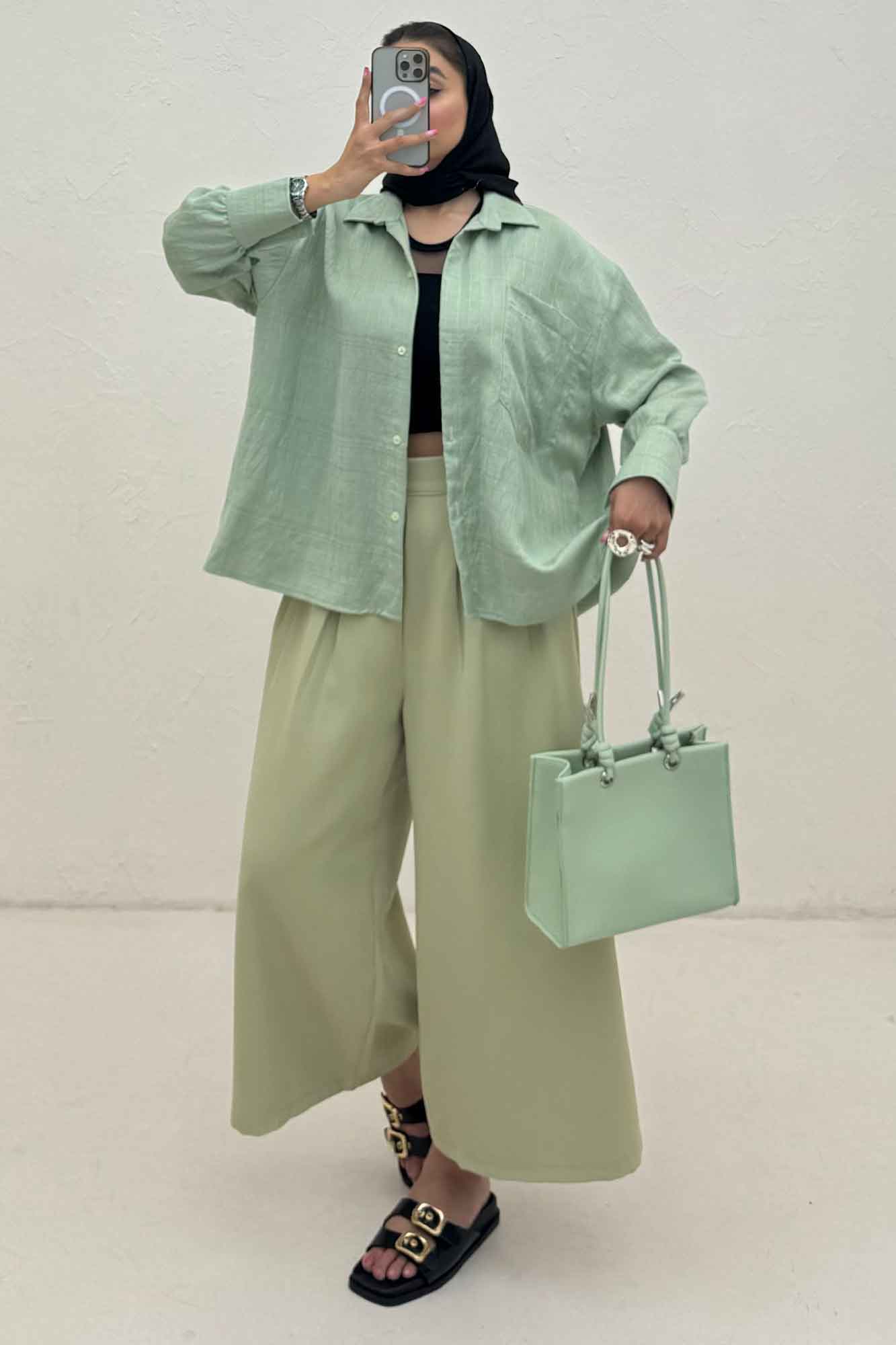 شومیز مانتویی PARRY پشت چین دار