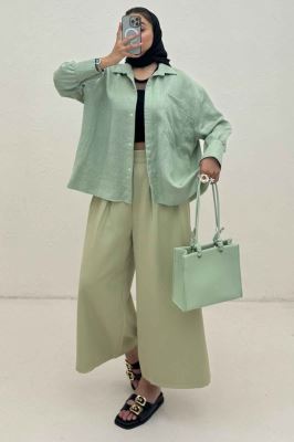 شومیز مانتویی PARRY پشت چین دار