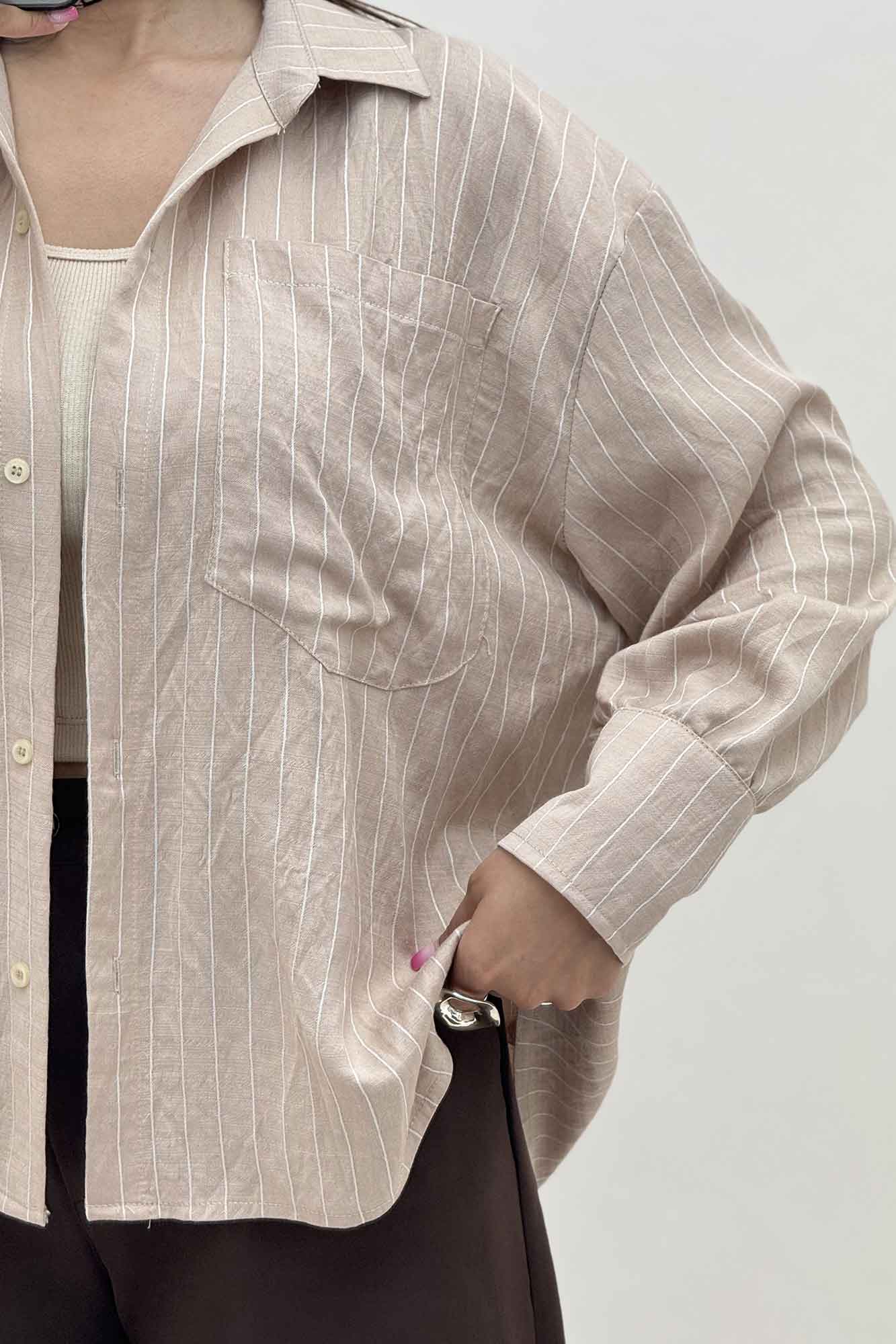 شومیز مانتویی PARRY پشت چین دار