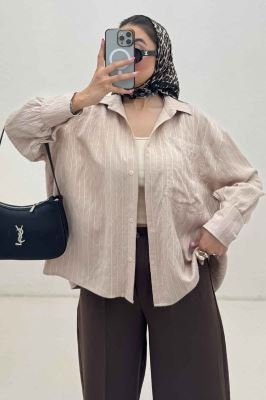 شومیز مانتویی PARRY پشت چین دار