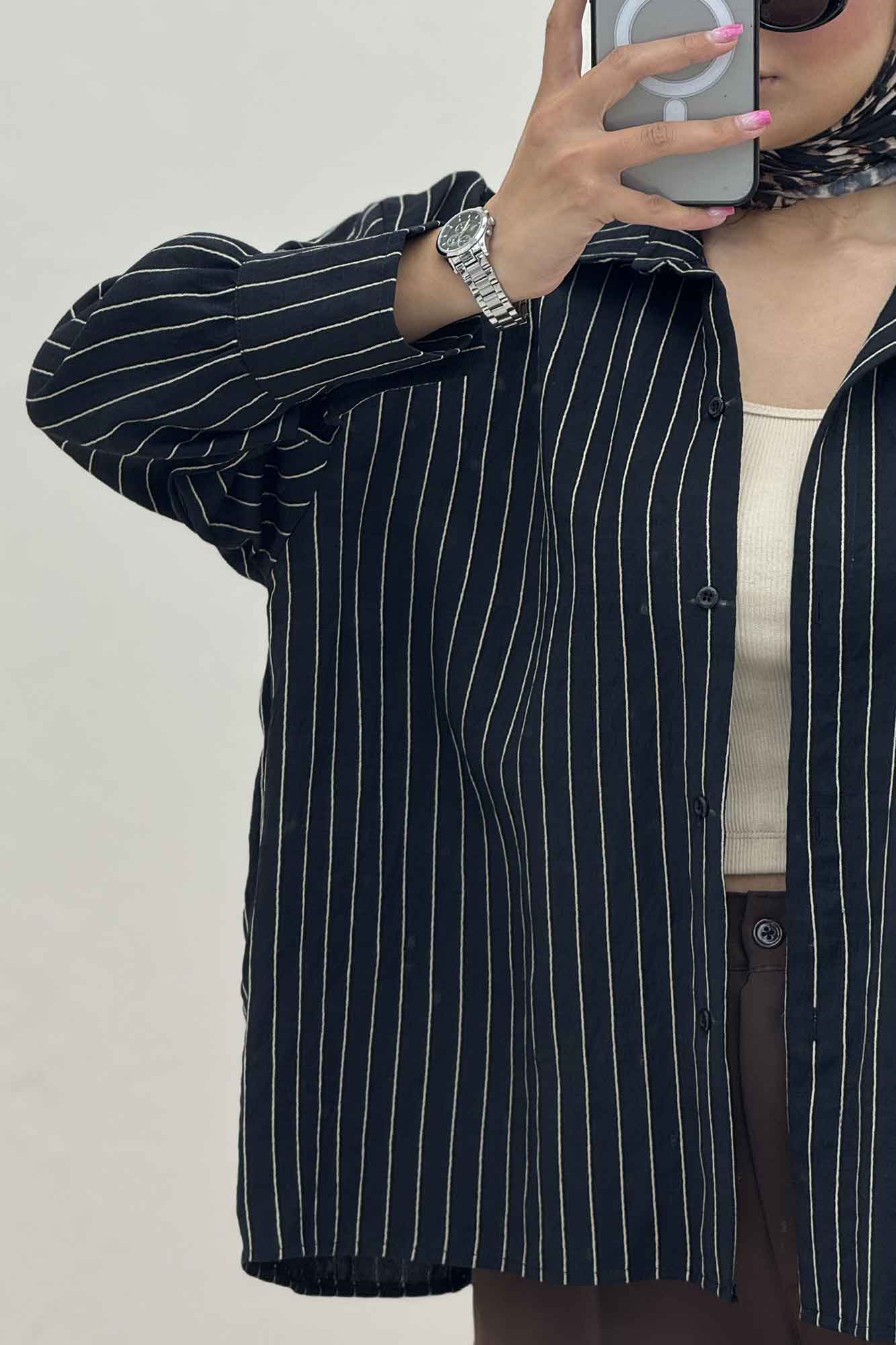 شومیز مانتویی PARRY پشت چین دار