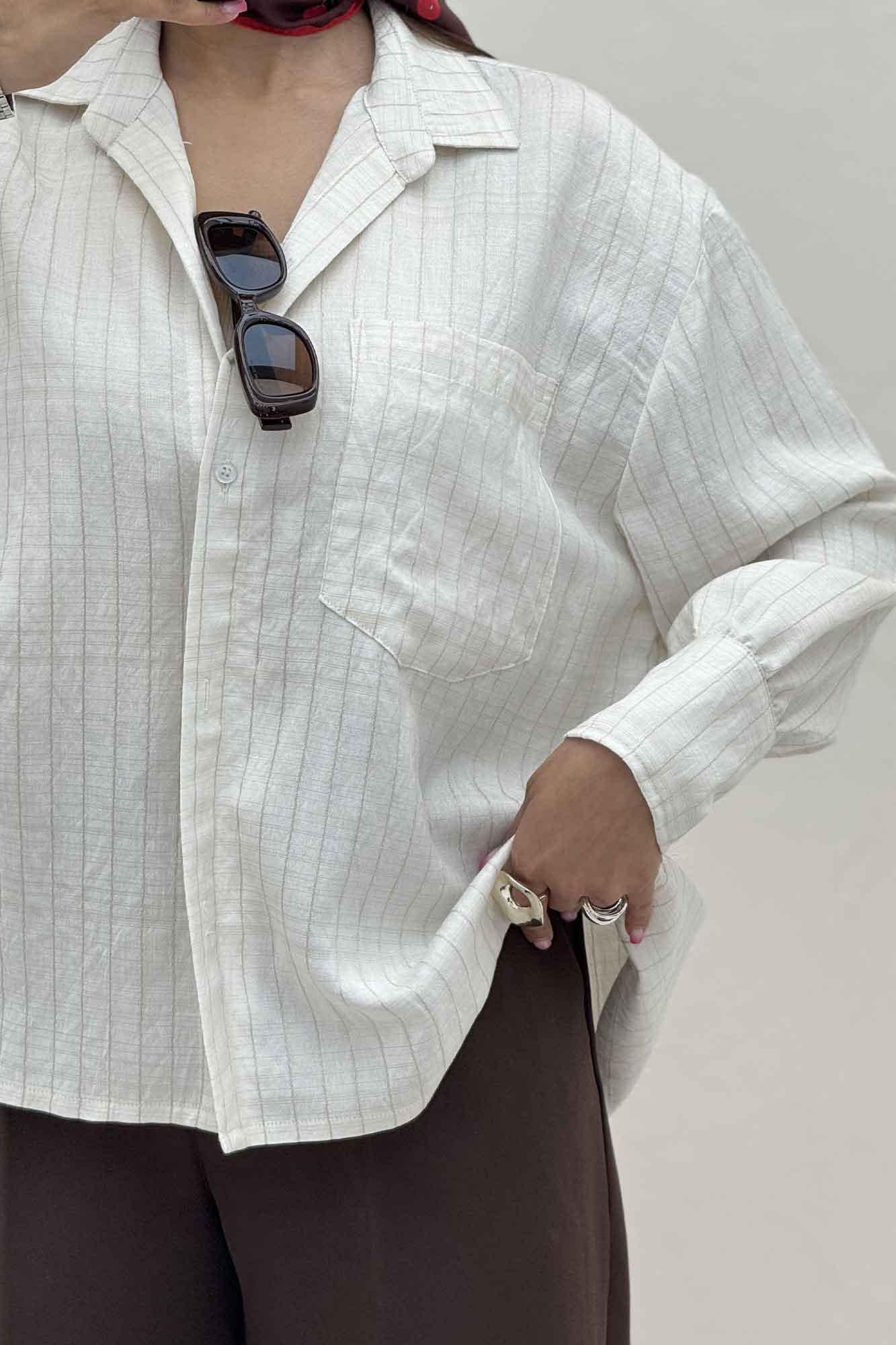 شومیز مانتویی PARRY پشت چین دار