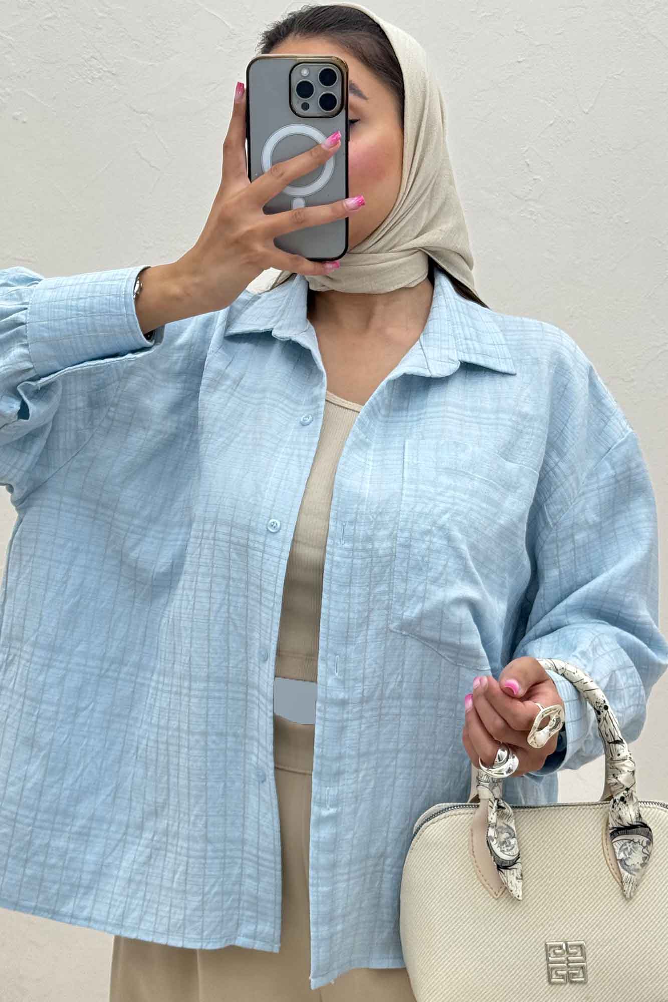 شومیز مانتویی PARRY پشت چین دار