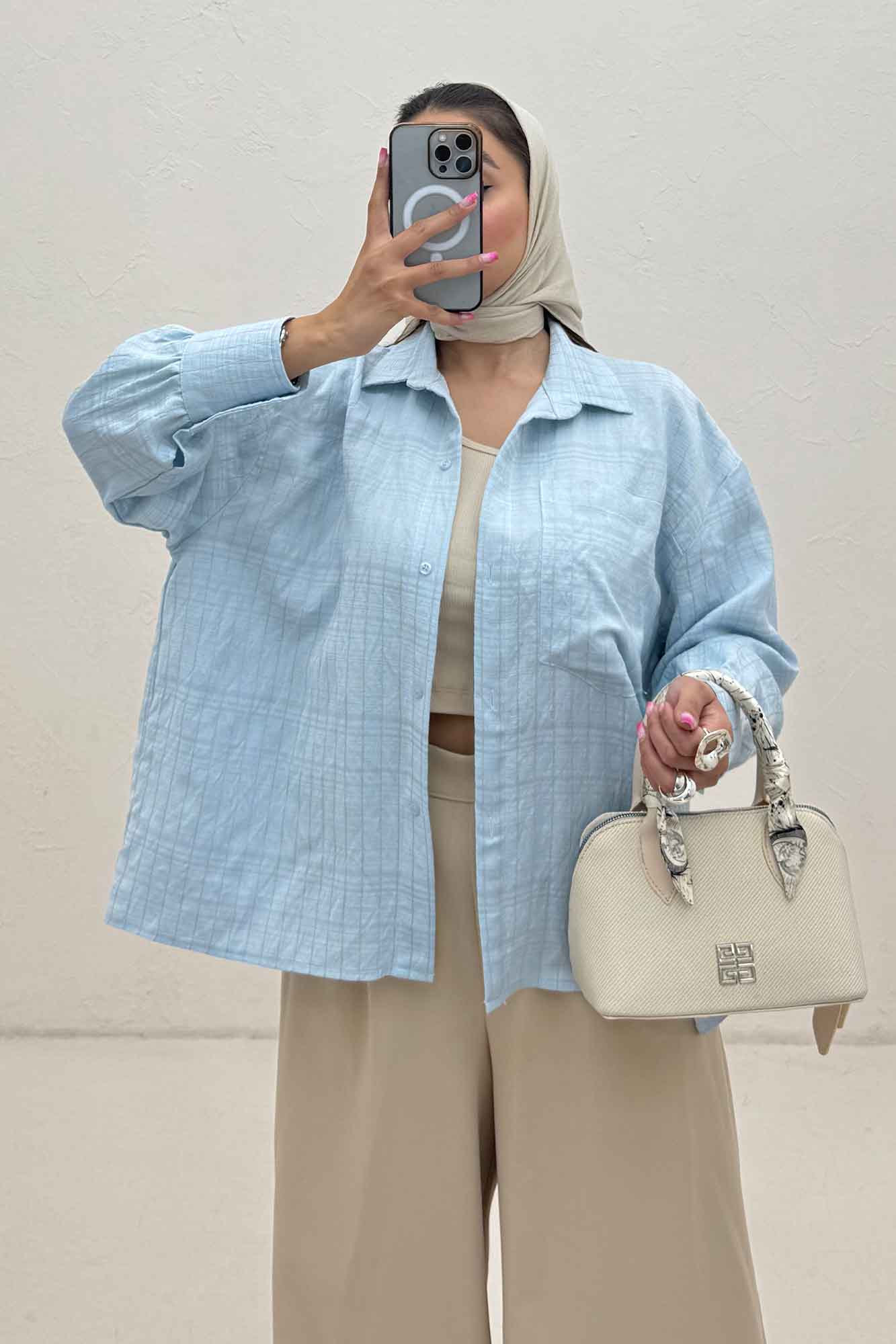 شومیز مانتویی PARRY پشت چین دار