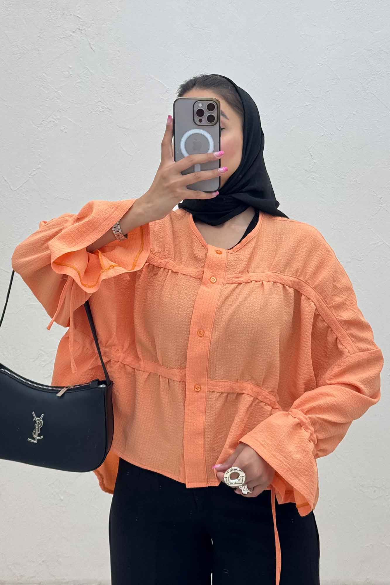 شومیز عروسکی پفکی چین دار