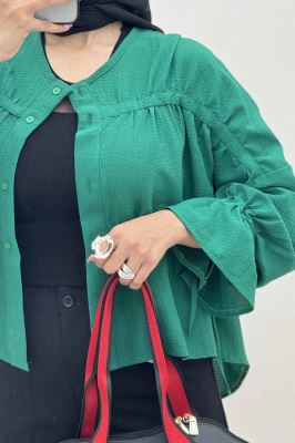 شومیز عروسکی پفکی چین دار