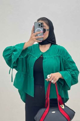 شومیز عروسکی پفکی چین دار