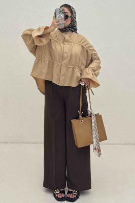 شومیز عروسکی پفکی چین دار