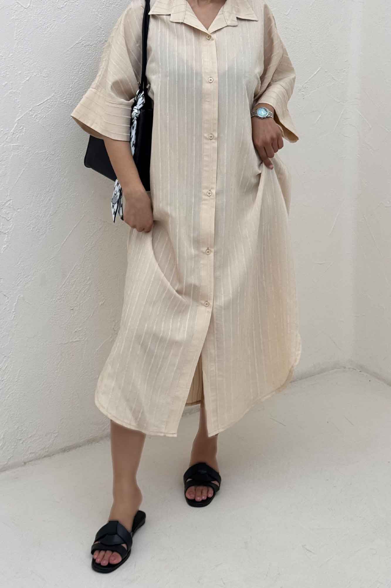 کفتان راه راه استرایپ جلو دکمه