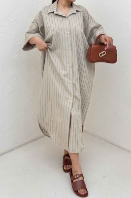 کفتان راه راه استرایپ جلو دکمه