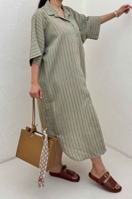 کفتان راه راه استرایپ جلو دکمه