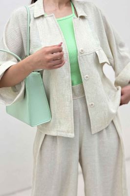 ست شومیز و شلوار لینن زارا ژیکال