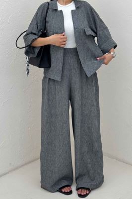 ست شومیز و شلوار لینن زارا ژیکال