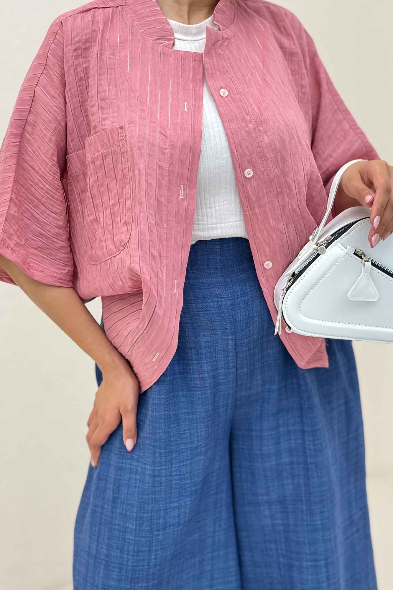 شومیز یقه سه سانت سزار