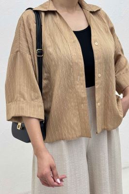 شومیز پولوتی پشت بلند مچ پاکتی