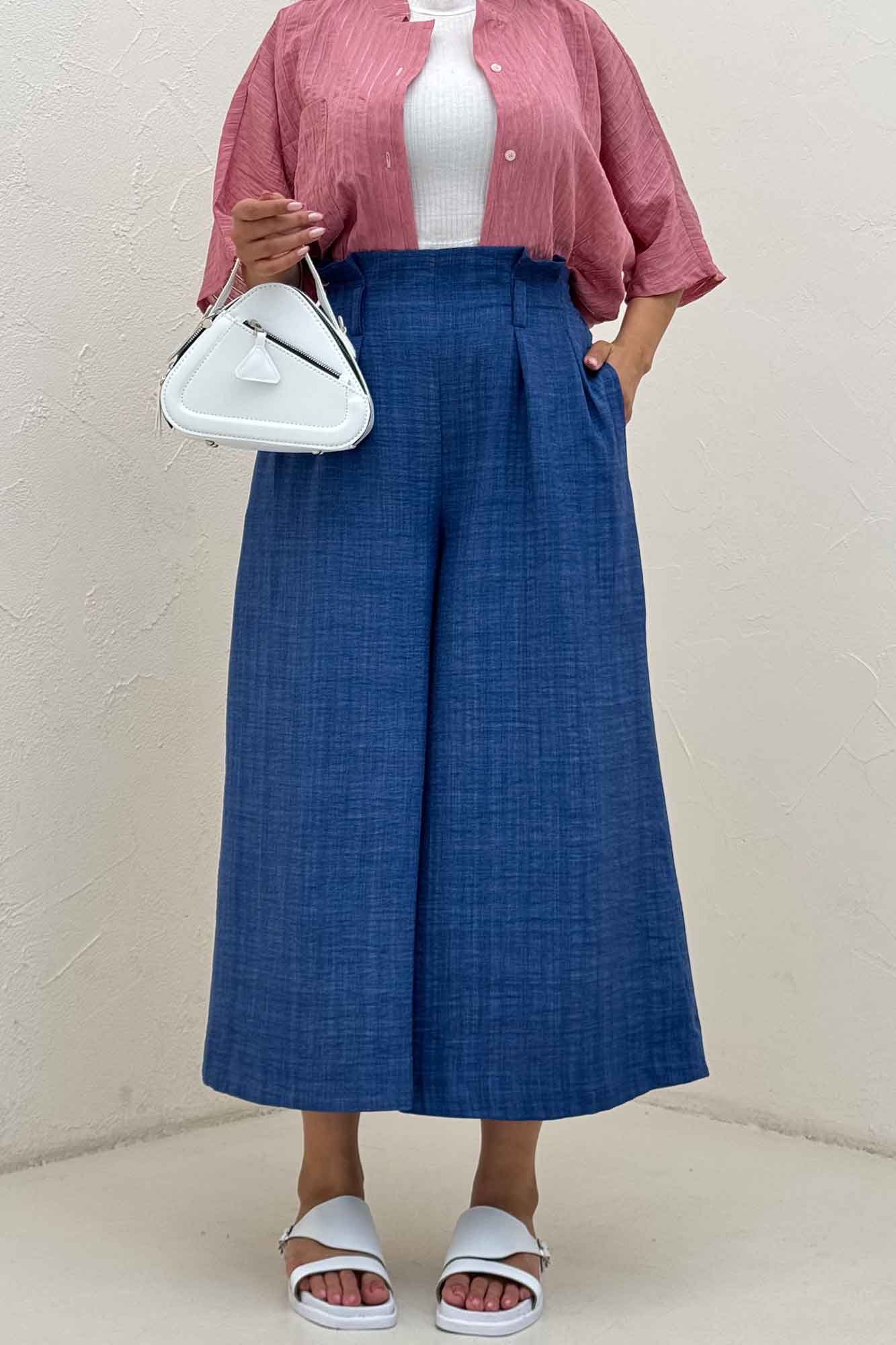 دامن شلواری پیله دار شانتون راهدار