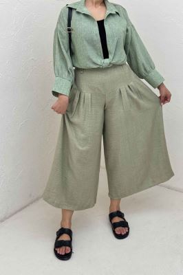 شومیز لینن زارا گره ای مچ دار