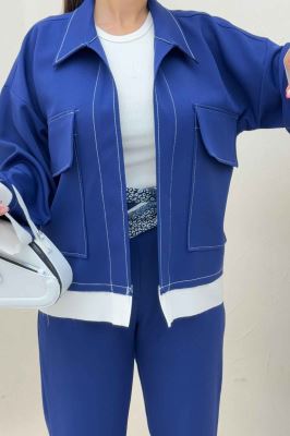 کت مازراتی دو جیب پاکتی پایین کات