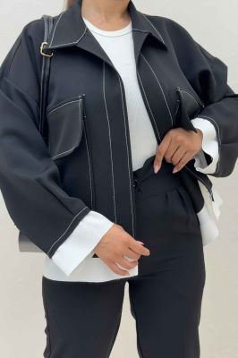 کت مازراتی دو جیب پاکتی پایین کات