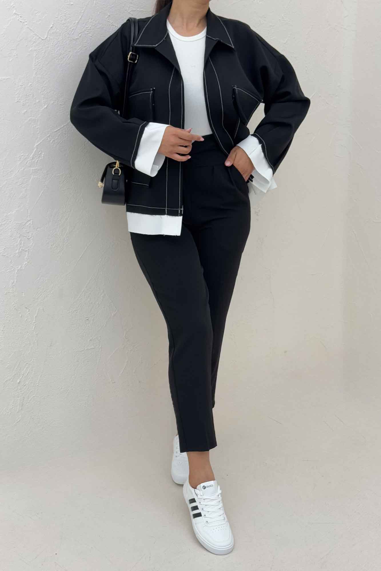 کت مازراتی دو جیب پاکتی پایین کات