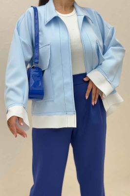 کت مازراتی دو جیب پاکتی پایین کات