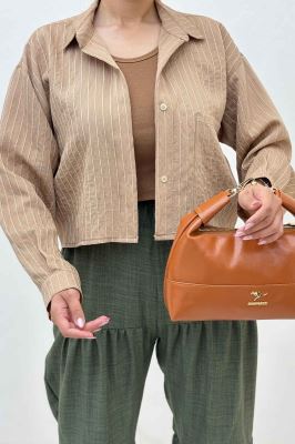 شومیز کراپ پلوتی تک جیب