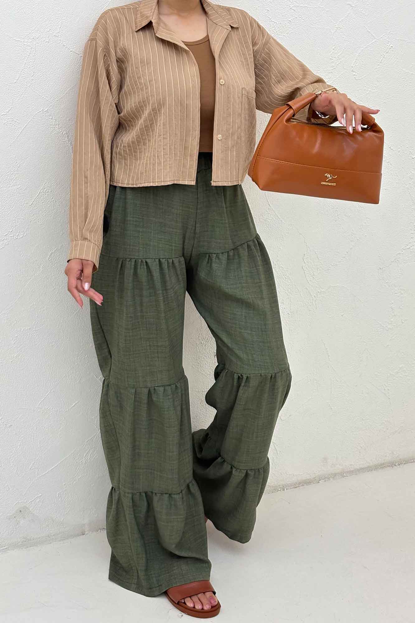 شومیز کراپ پلوتی تک جیب