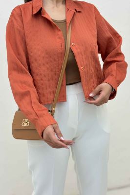 شومیز کراپ پلوتی تک جیب