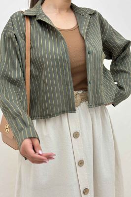 شومیز کراپ پلوتی تک جیب