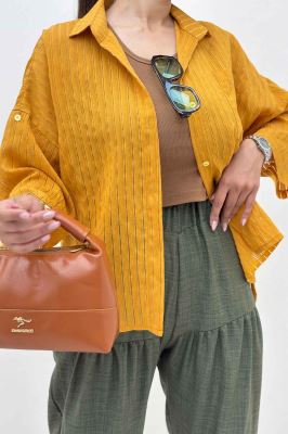 شومیز بغل چاک آستین پاگن سزار