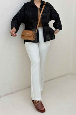 شومیز بغل چاک آستین پاگن سزار