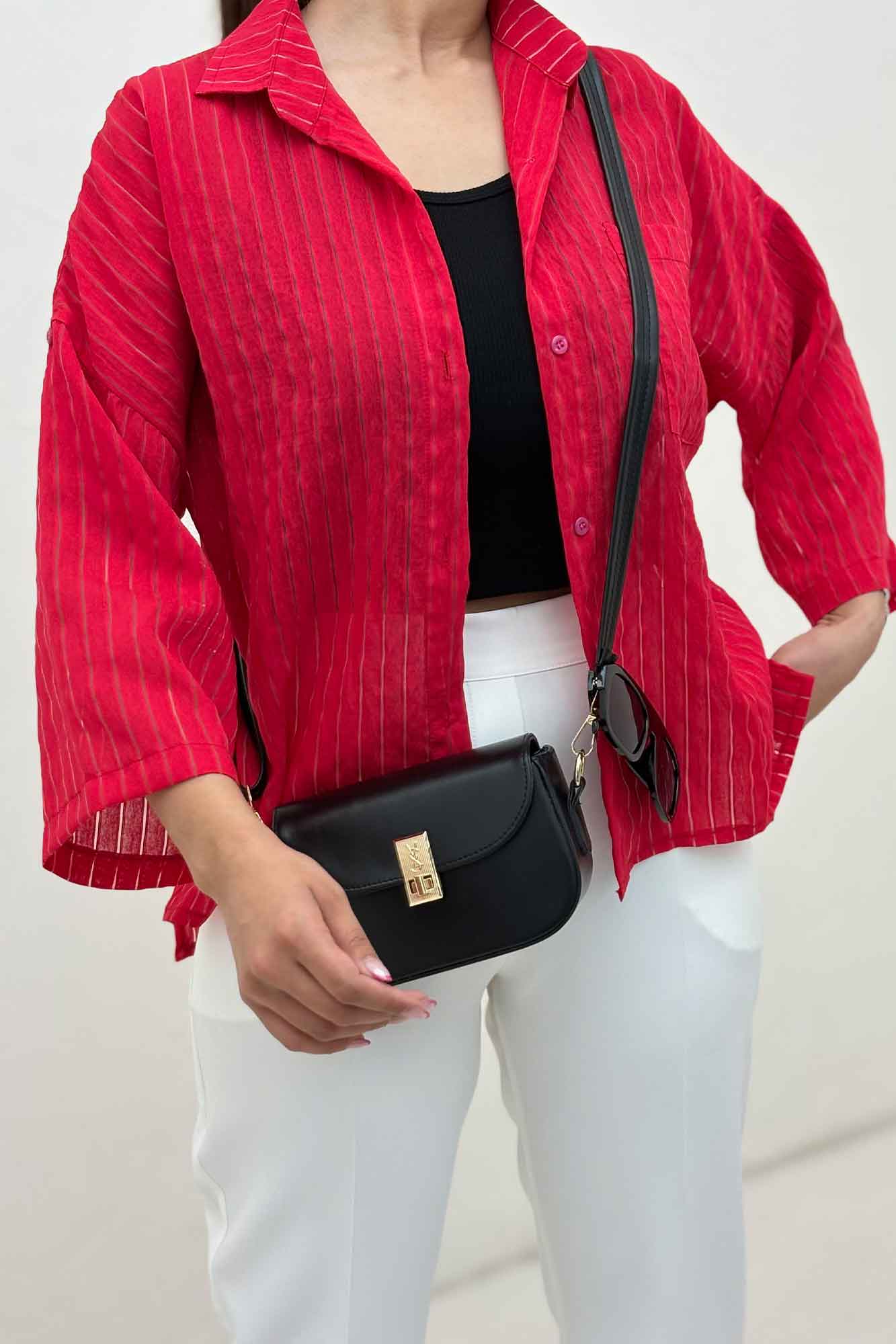 شومیز بغل چاک آستین پاگن سزار