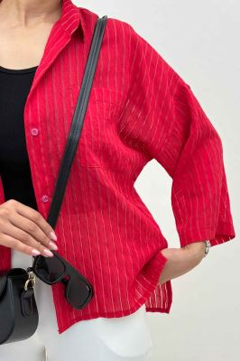 شومیز بغل چاک آستین پاگن سزار