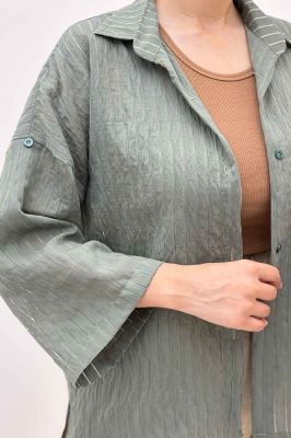 شومیز بغل چاک آستین پاگن سزار