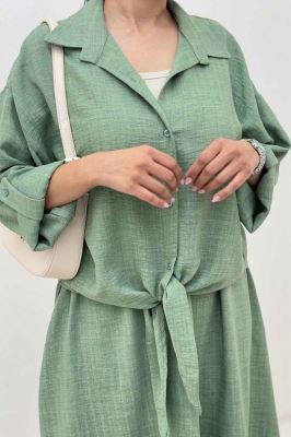 ست شومیز و دامن شانتون راهدار papia