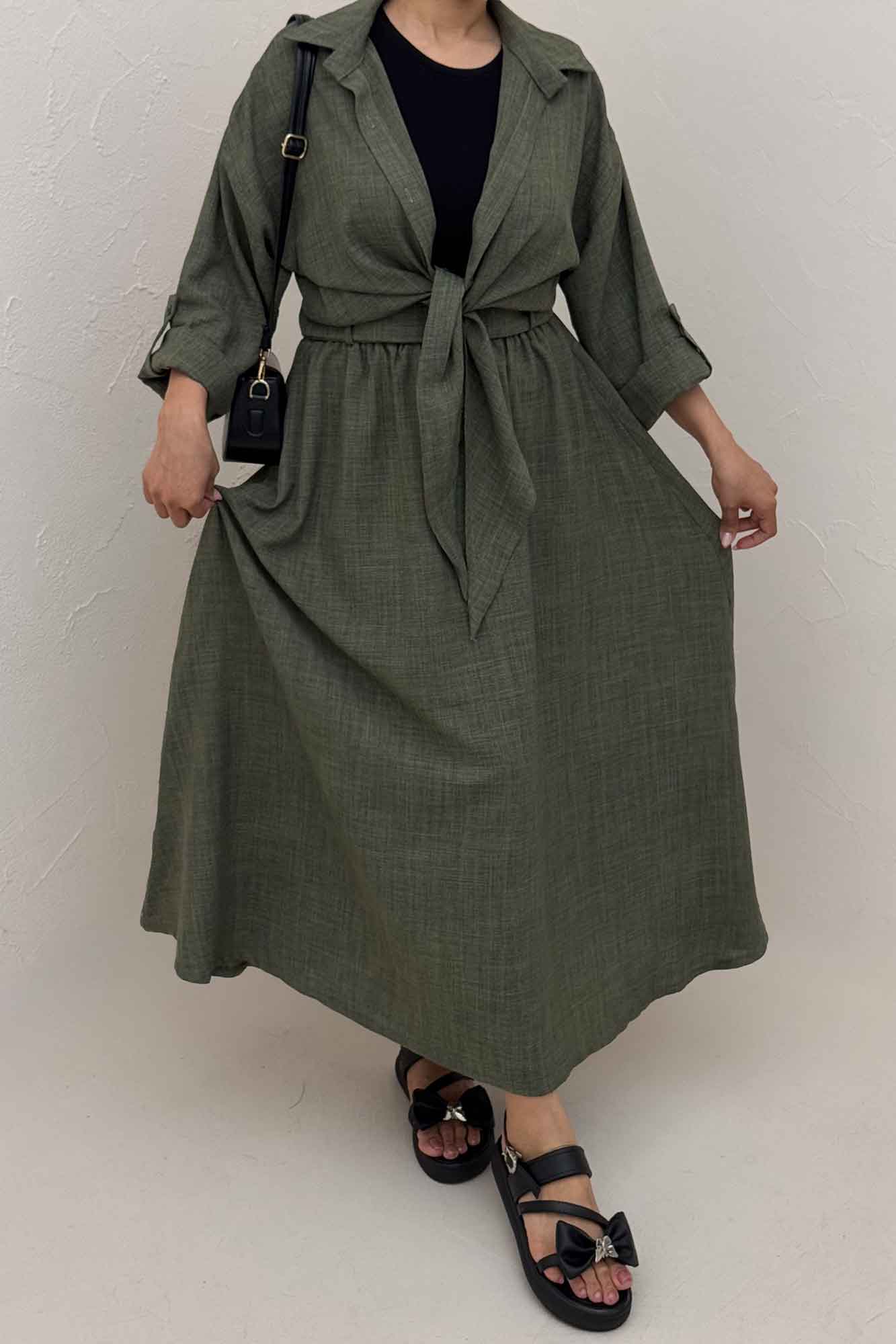 ست شومیز و دامن شانتون راهدار papia