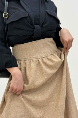 دامن بلند شانتون راهدار کمر پهن 