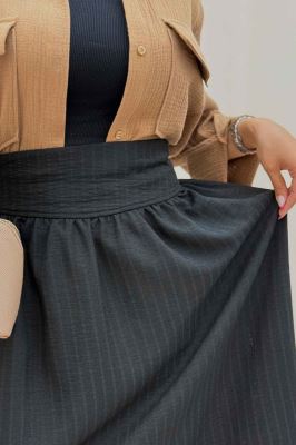 دامن بلند شانتون راهدار کمر پهن 