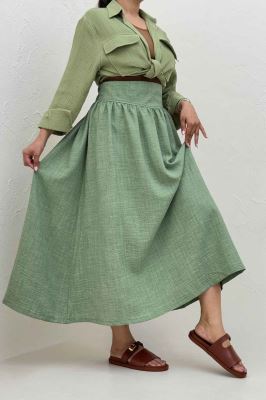 دامن بلند شانتون راهدار کمر پهن 