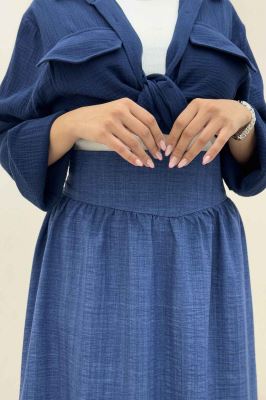 دامن بلند شانتون راهدار کمر پهن 