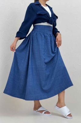 دامن بلند شانتون راهدار کمر پهن 