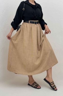 دامن بلند کمر پلدار شانتون راهدار