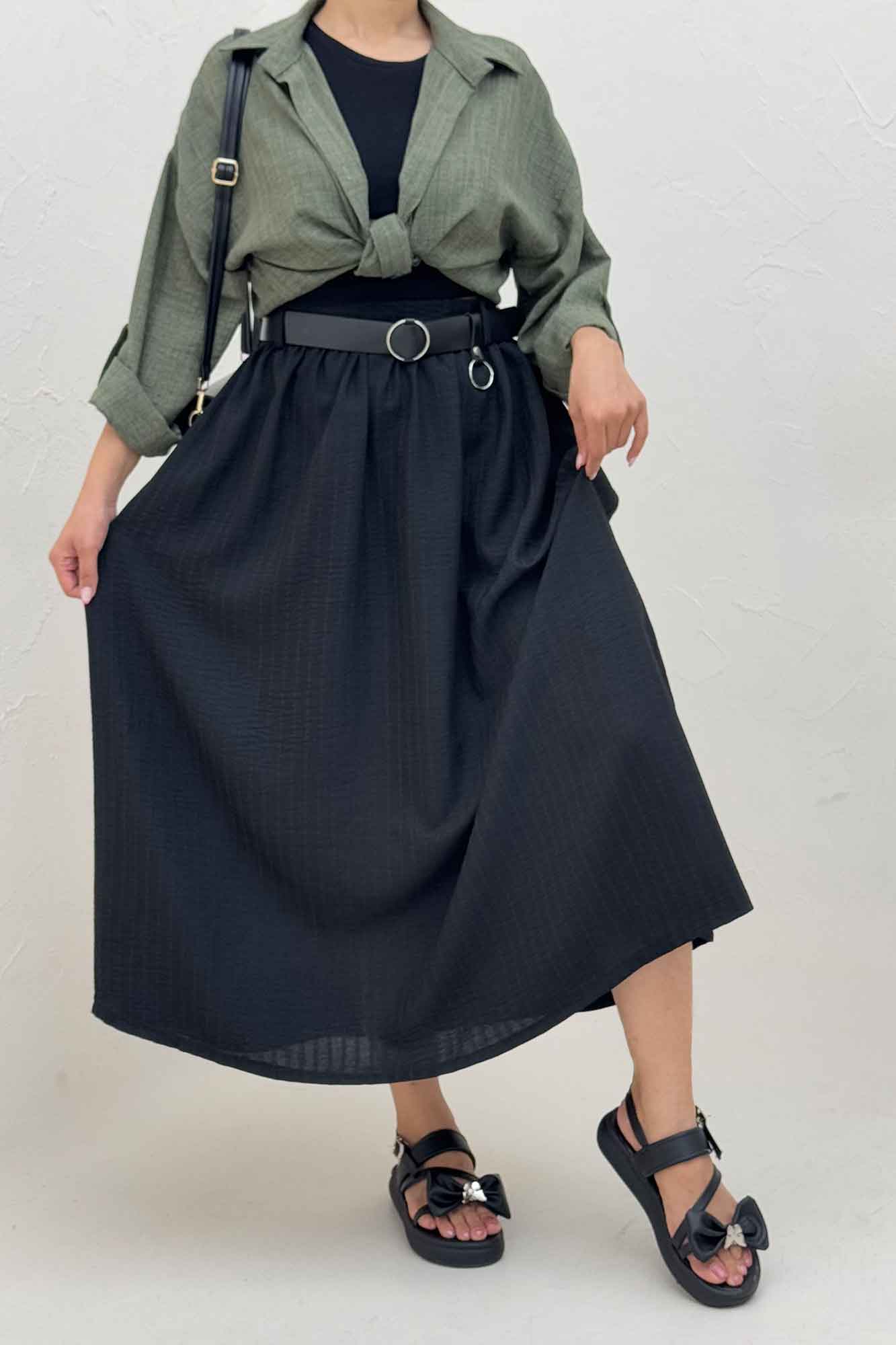 دامن بلند کمر پلدار شانتون راهدار